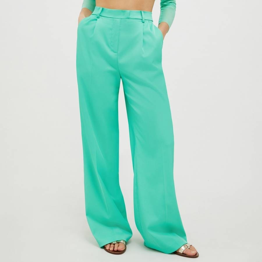 Blue Stresa Wide Leg Trousers