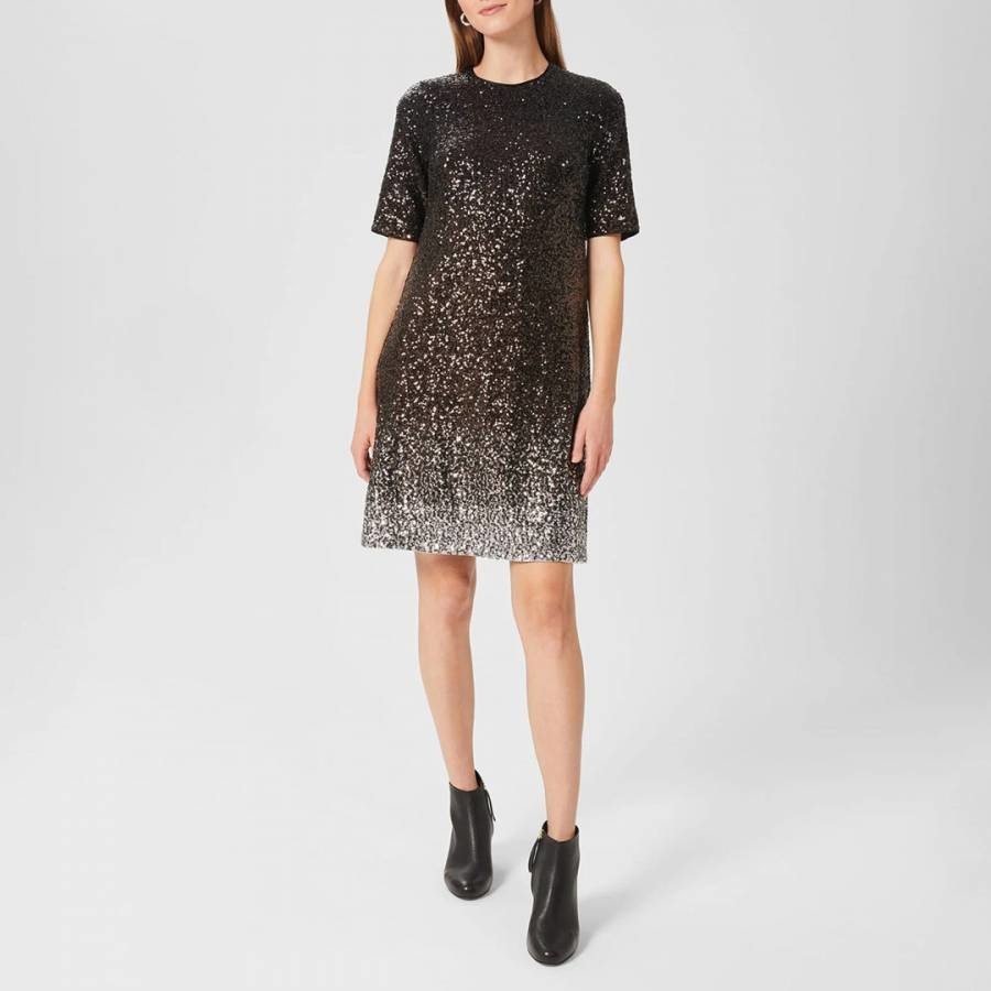 Black/Silver Reece Sequin Dress