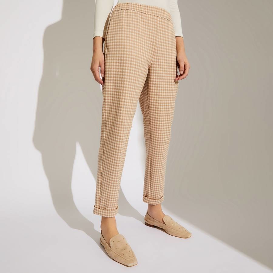 Beige Dottore Elasticated Trousers