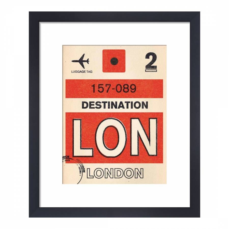 Destination - London 36x28cm Framed Print