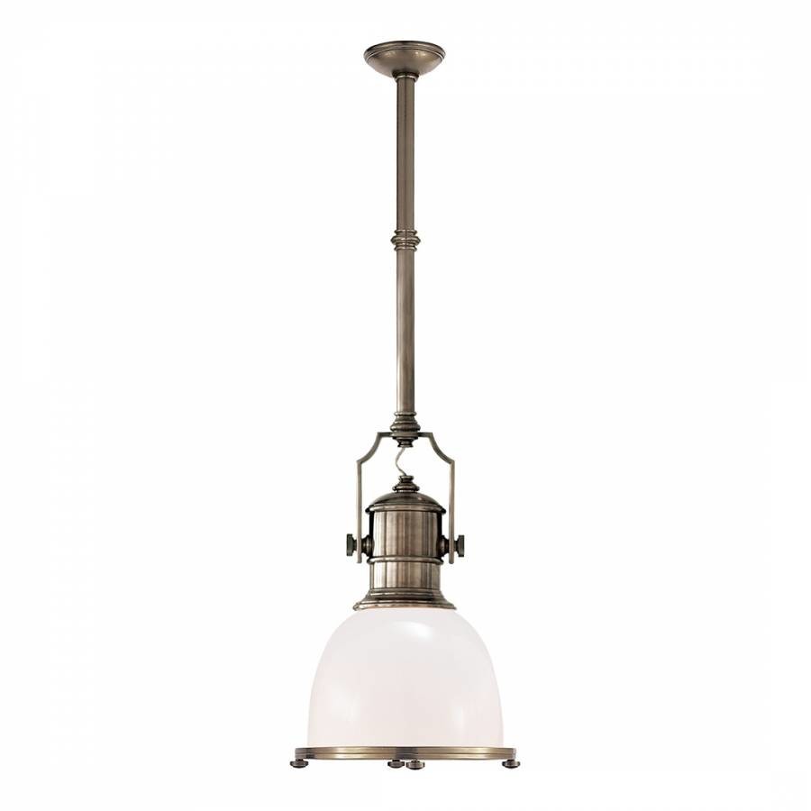 Country Industrial Pendant in Antique Nickel