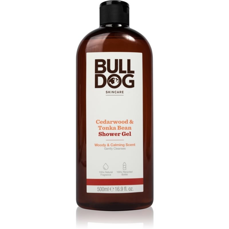 Bulldog Cedarwood and Tonka Bean shower gel for men 500 ml