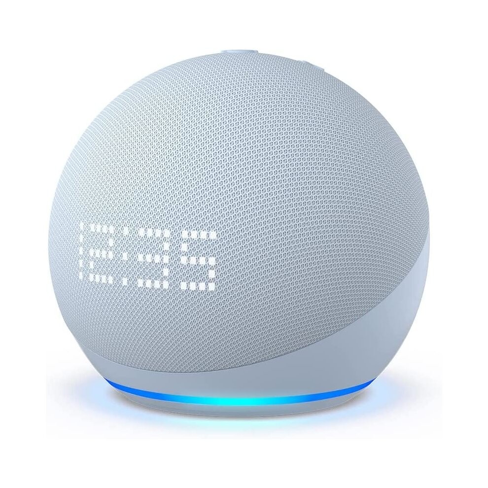Echo Dot (5th gen, 2022) smart Bluetooth with clock Alexa Cloud Blue