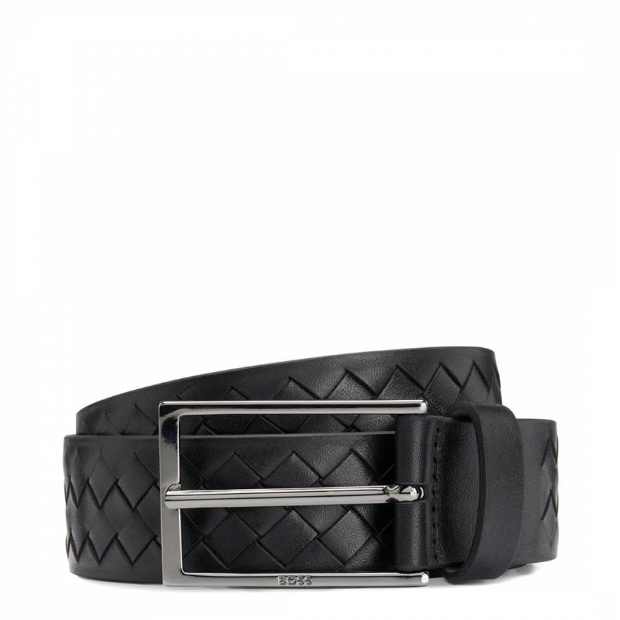 Black Carmello Leather Belt