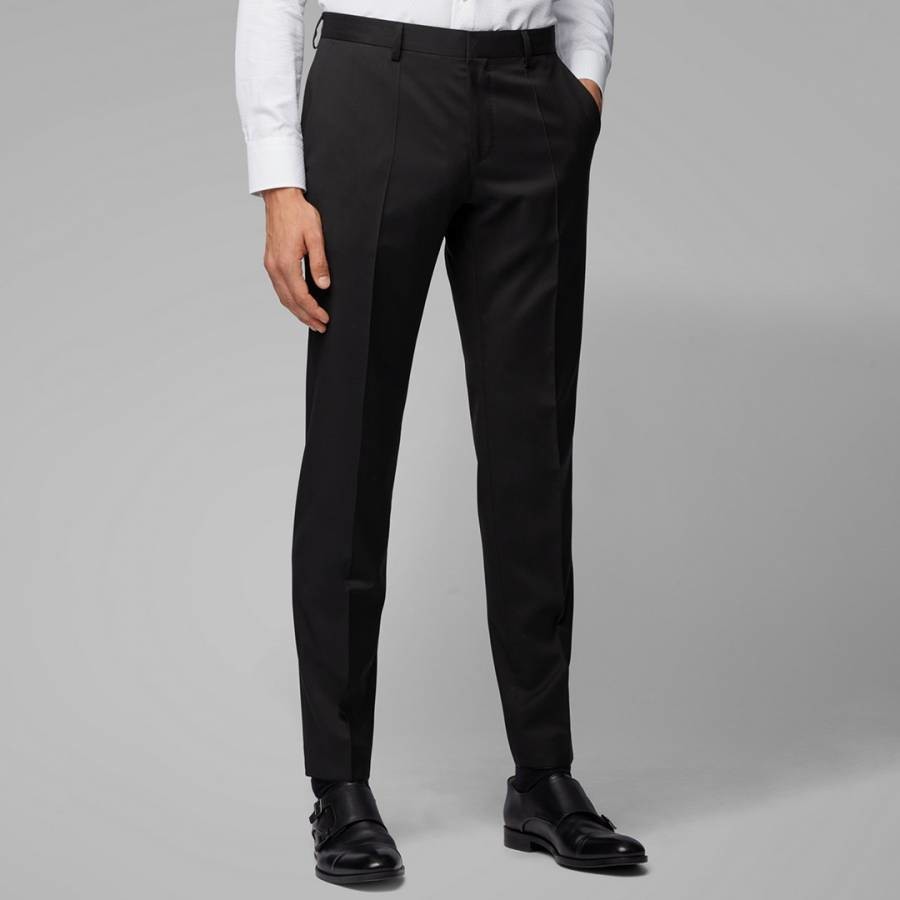 Black Gibson Wool Suit Trousers