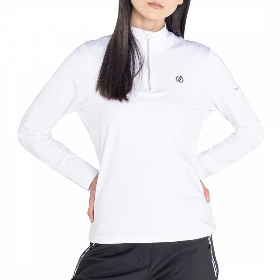 White Lightweight Stretch Midlayer