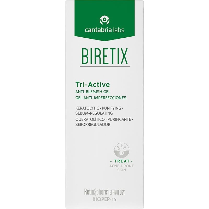 Biretix Treat Tri Active Gel topical acne gel to regulate sebum 50 ml