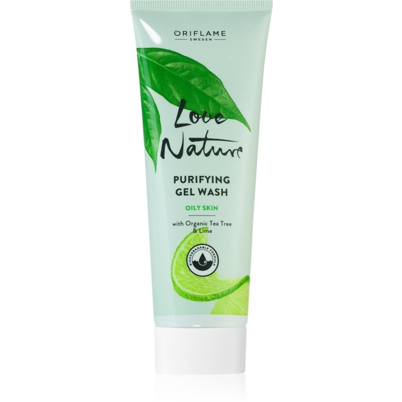 Oriflame Love Nature Organic Tea Tree & Lime deep cleansing gel for oily and problem skin 125 ml