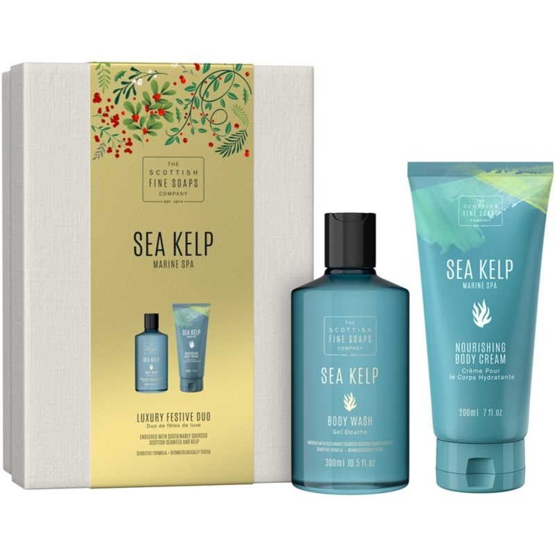 Scottish Fine Soaps Sea Kelp Luxury Festive Duo gift set (for the body)