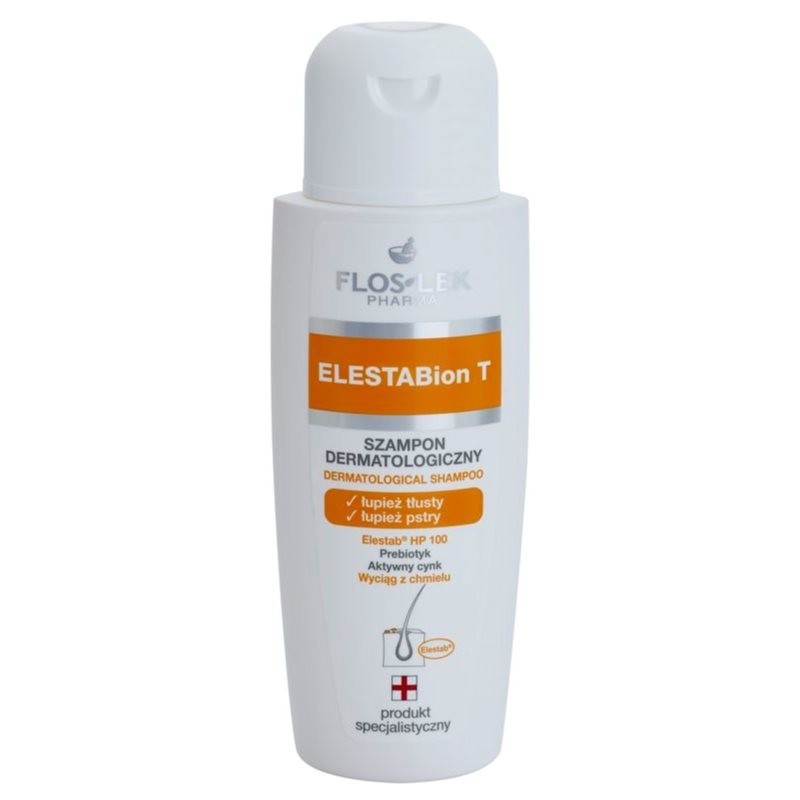 FlosLek Pharma ElestaBion T dermatological shampoo to treat oily dandruff 150 ml
