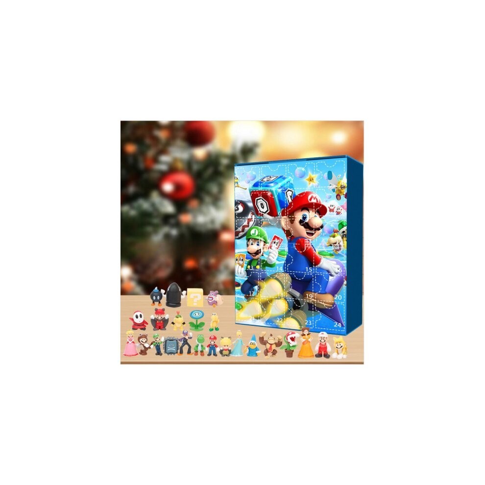 24Pcs Mario 2023 Advent Calendar 24 Days Xmas Countdown Gifts