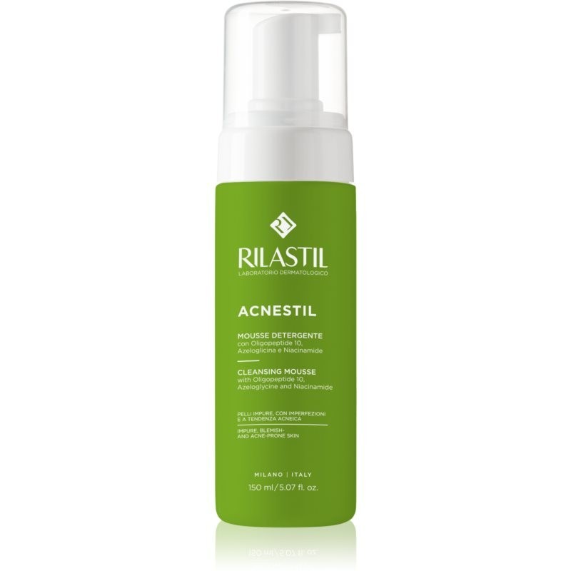 Rilastil Acnestil foam cleanser balancing sebum production for oily acne-prone skin 165 ml