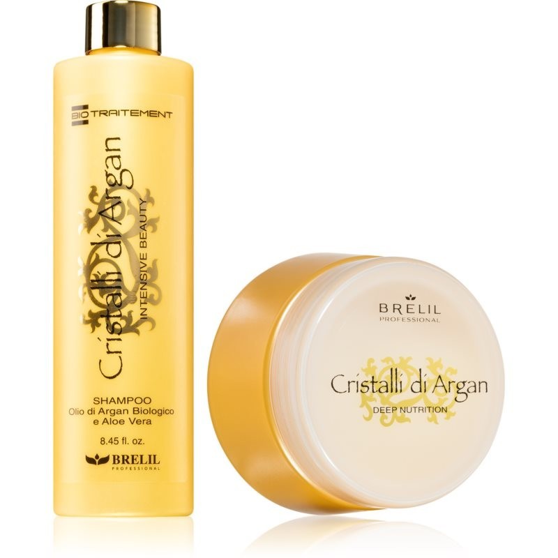 Brelil Numéro Cristalli di Argan Set gift set (for shiny and soft hair)