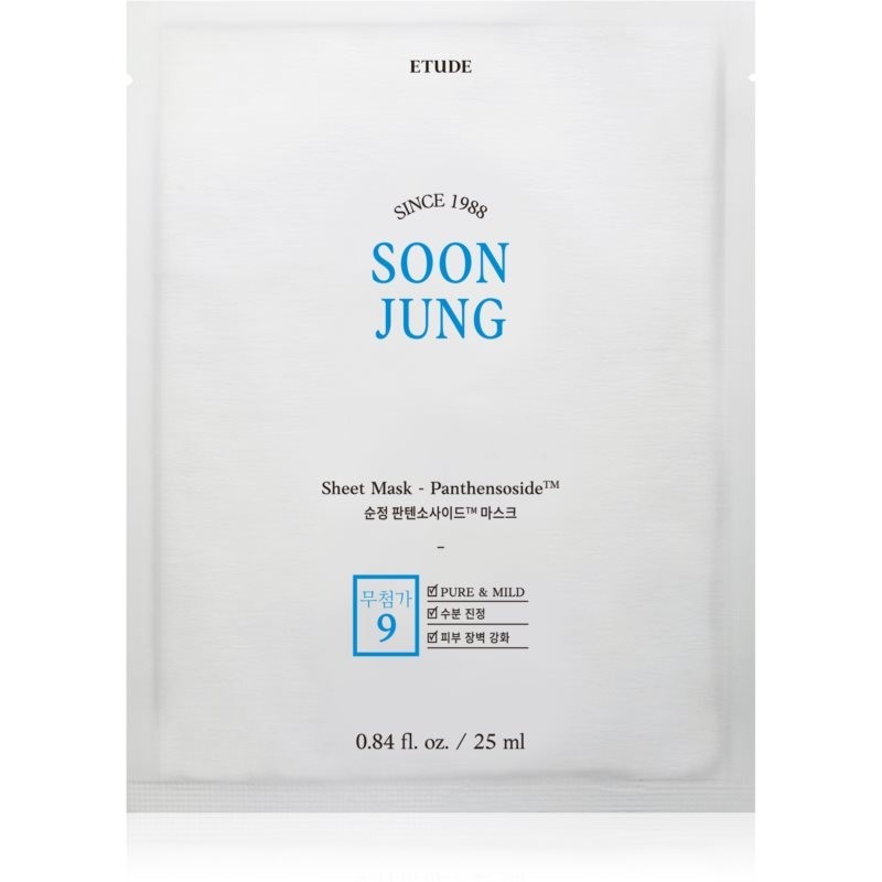 ETUDE SoonJung Panthensoside moisturising and soothing sheet mask 25 ml