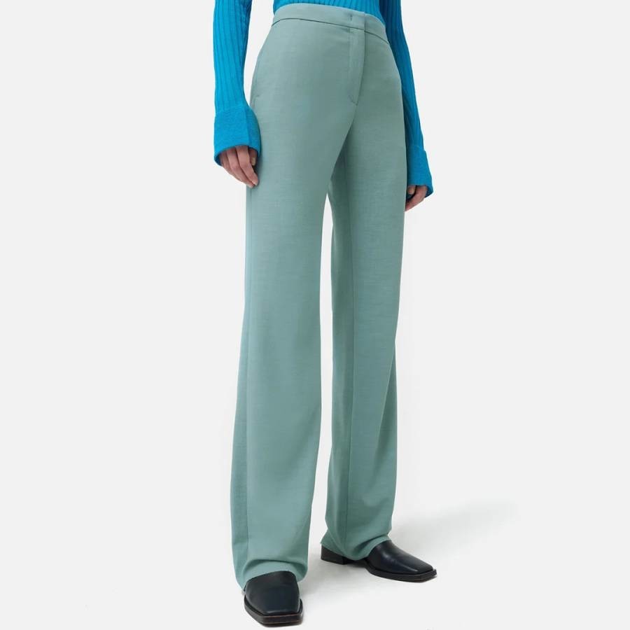 Blue Crosshatch Mason Trousers