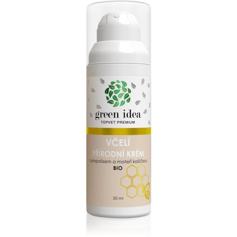 Green Idea Topvet premium herbal teas Včelí přírodní krém s mateří kašičkou a propolisem cream for mature skin 50 ml