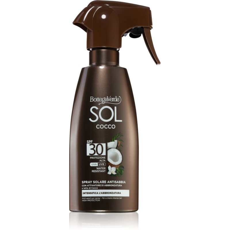 Bottega Verde Sol Cocco waterproof spray for tanning SPF 30 250 ml