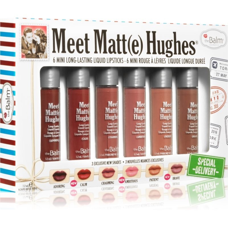 theBalm Meet Matt(e) Hughes Special Delivery liquid lipstick set