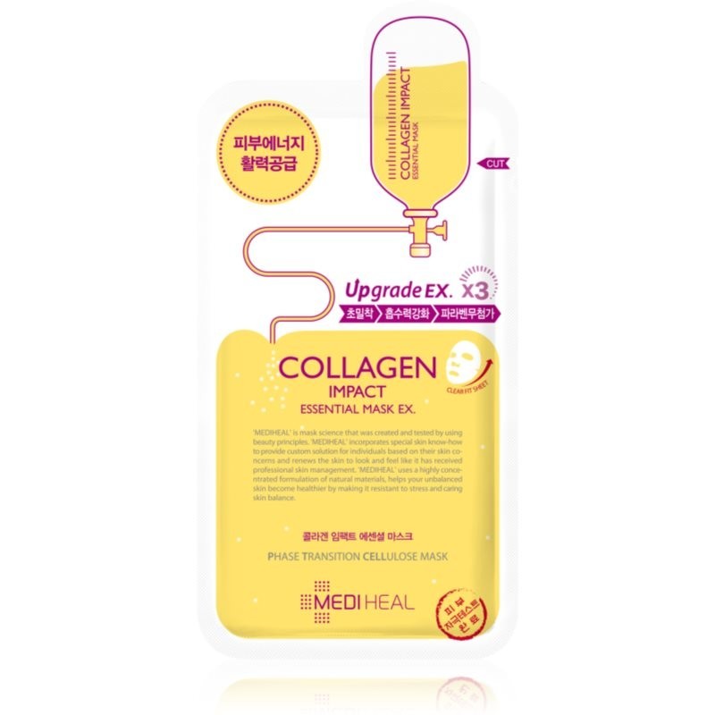 MEDIHEAL Essential Mask Collagen Impact nourishing sheet mask with collagen 24 ml