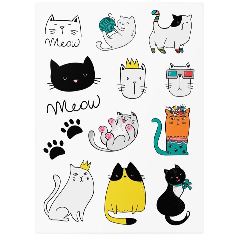TATTonMe Temporary Tattoos Cats tattoo for children waterproof 1 pc