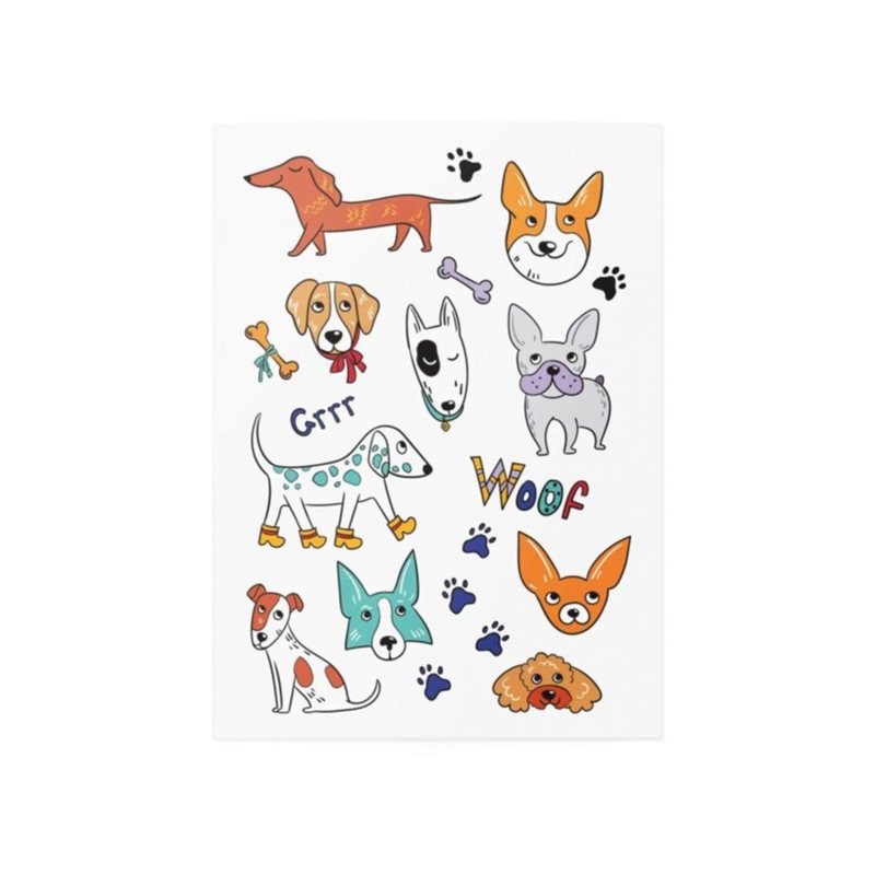 TATTonMe Temporary Tattoos Dogs tattoo for children waterproof 1 pc