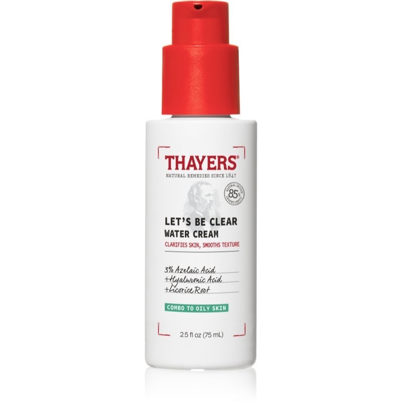 Thayers Let’s Be Clear Water Cream moisturising face cream 75 ml