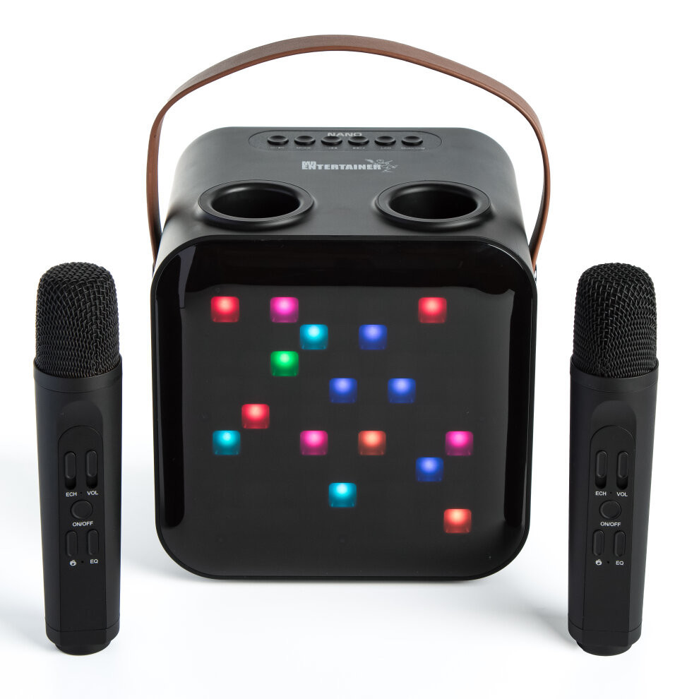 Mr Entertainer Nano Karaoke Machine with Wireless Microphones