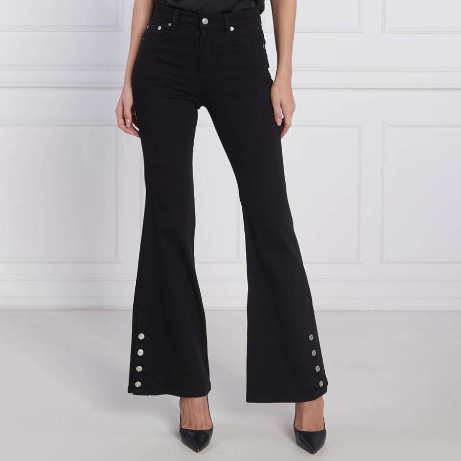 Black Selma Flared Stretch Jean