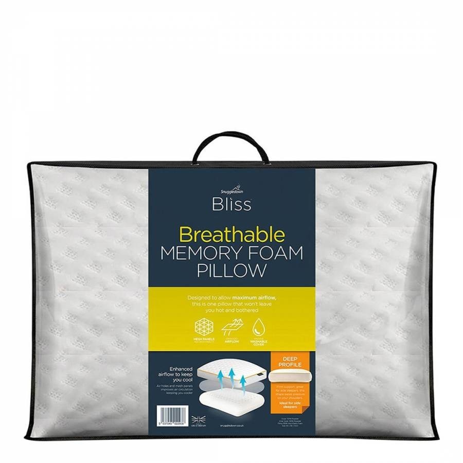 Bliss Extra Deep Breathable Pillow Firm Support 1 Pack