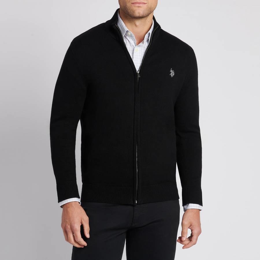 Black Full Zip Cotton Jacket