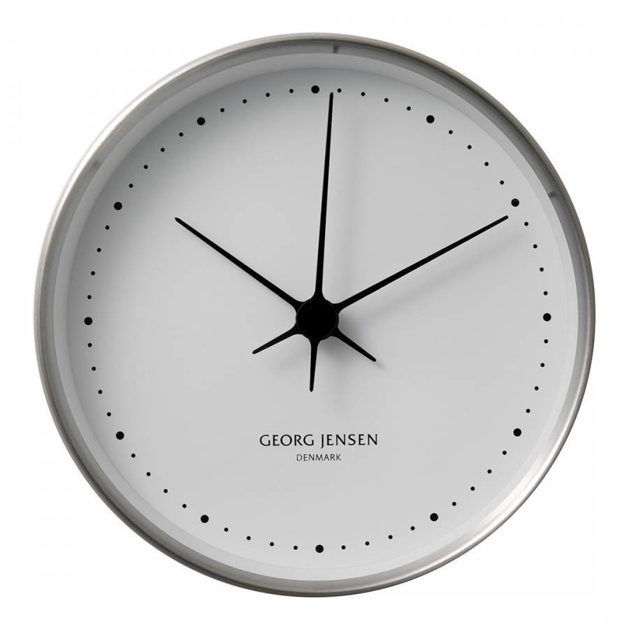 Henning Koppel Clock 10cm Steel & White