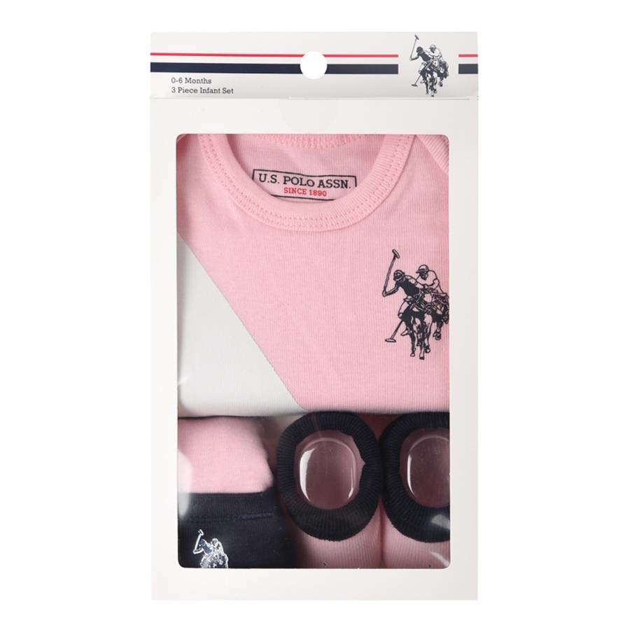 Baby Boy's Pink Cotton Baby Gifting Set