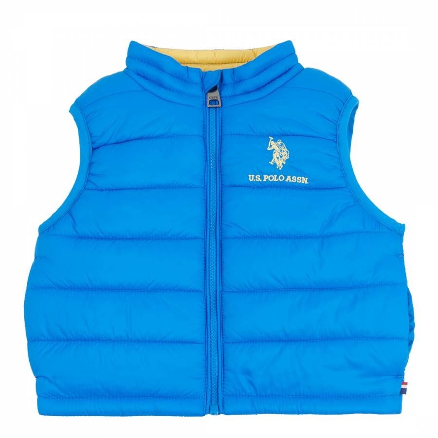 Baby Boy's Blue Lightweight Quilted Gilet