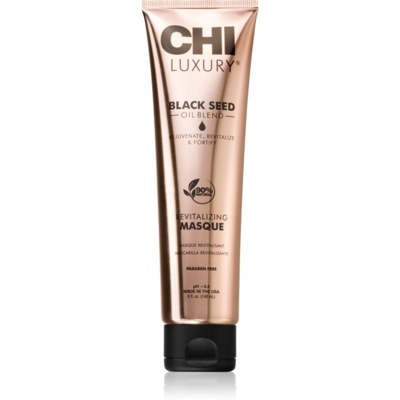 CHI Luxury Black Seed Oil Revitalizing Masque deep-cleansing mask for dry and damaged hair 148 ml