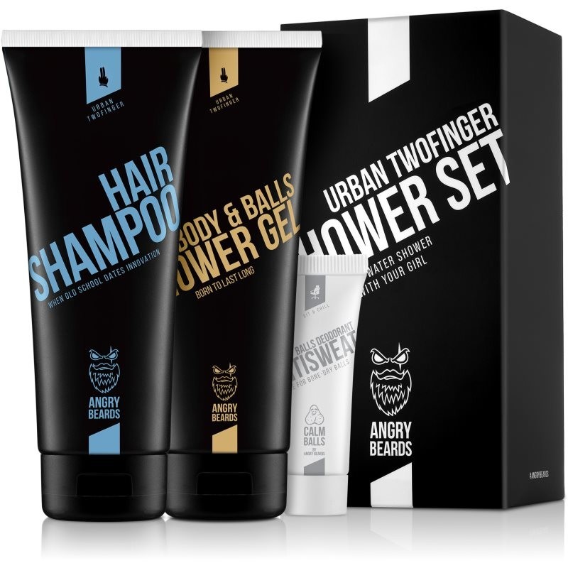 Angry Beards Urban Twofinger Shower Set set (for men)