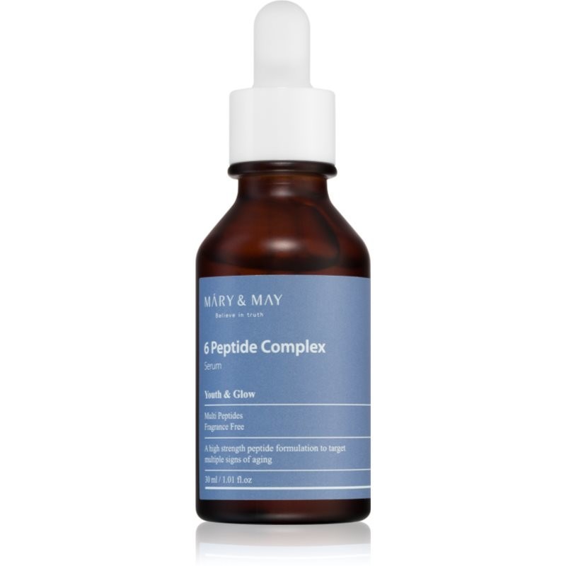 MARY & MAY 6 Peptide Complex intense regenerating serum with anti-ageing effect 30 ml