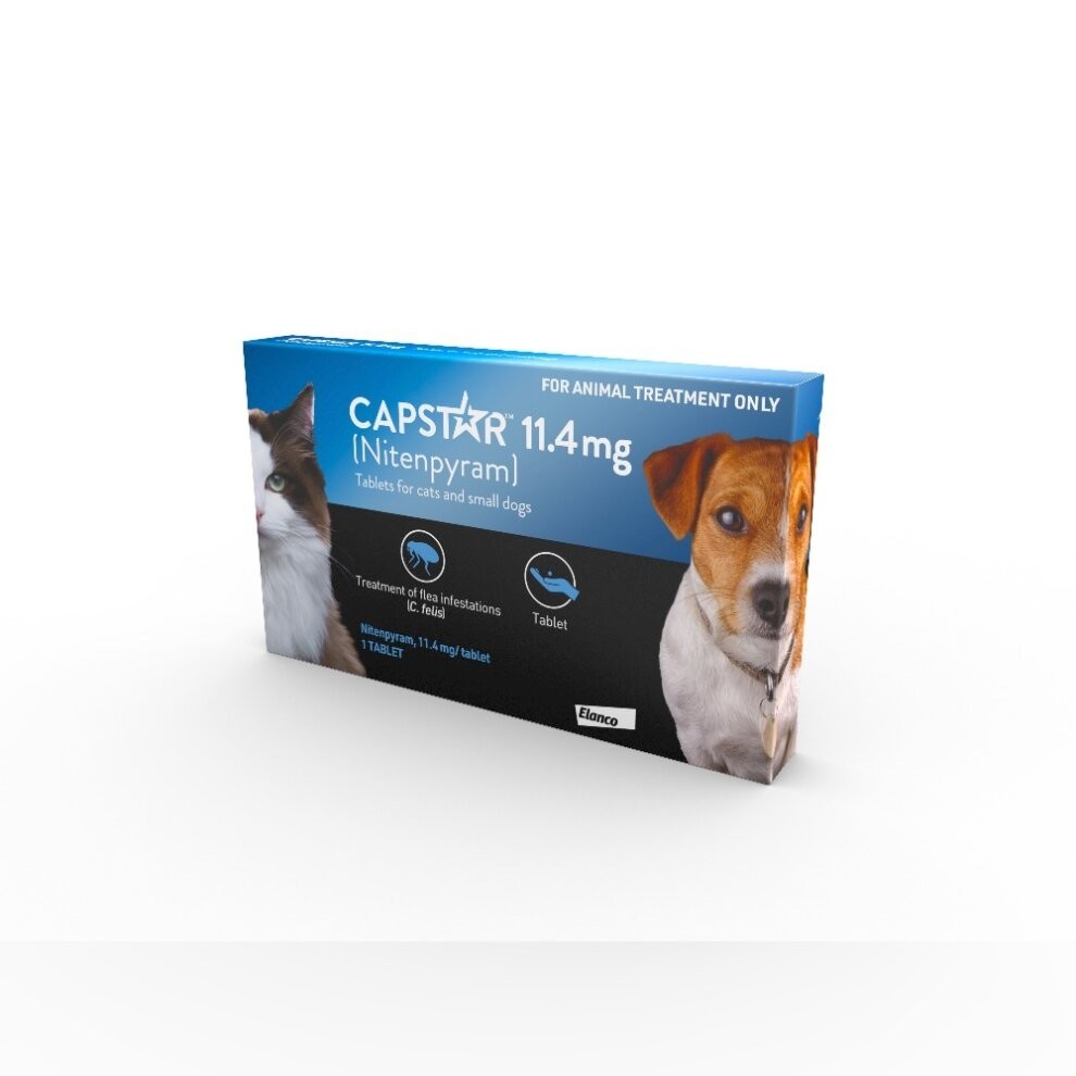(11Mg) Capstar Dog Cat Flea Tablets Treatment 1 Pack