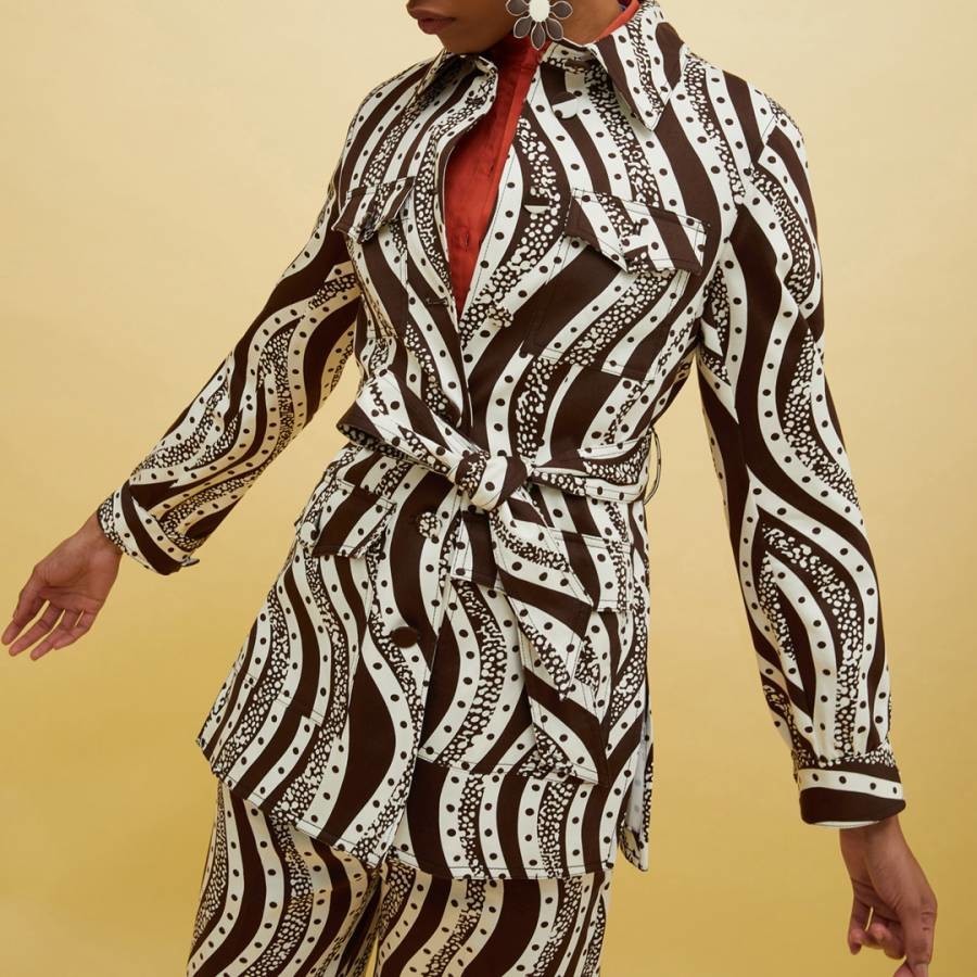 Black/White Mopti Pattern Jacket