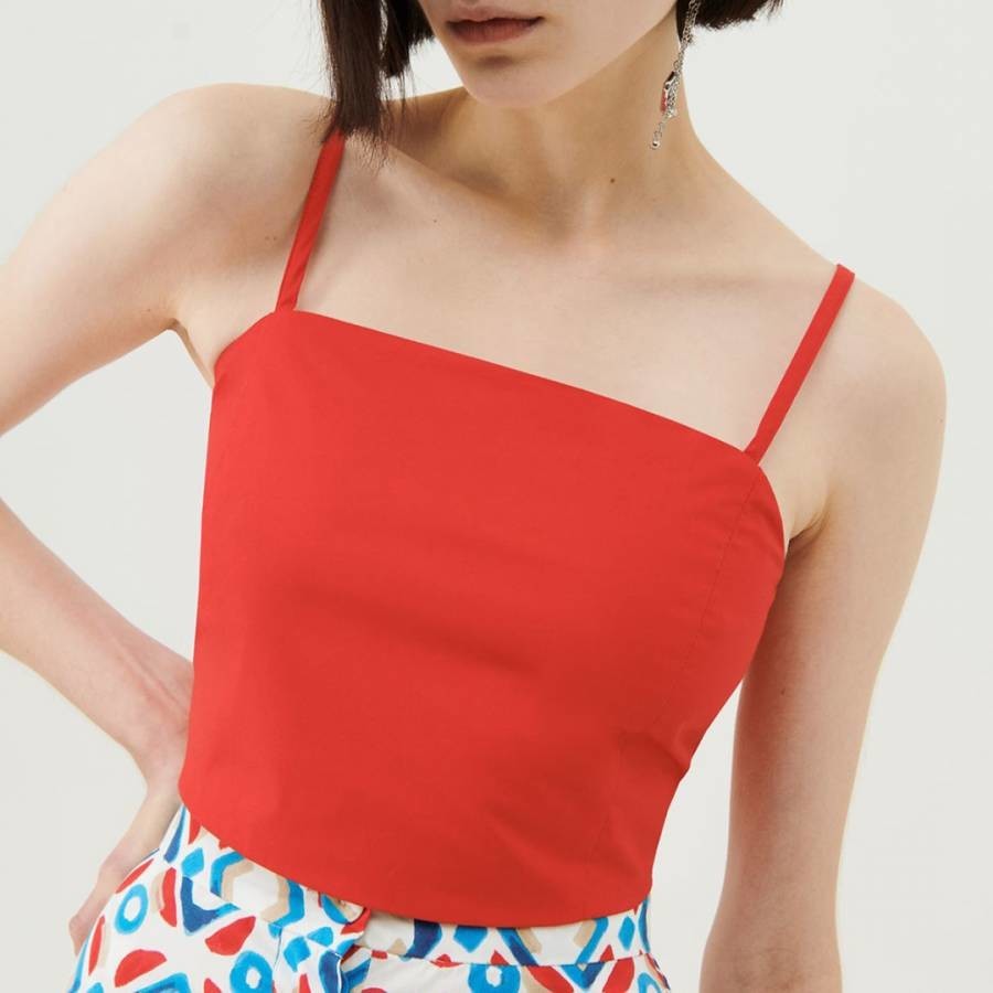 Red Lolly Cotton Top