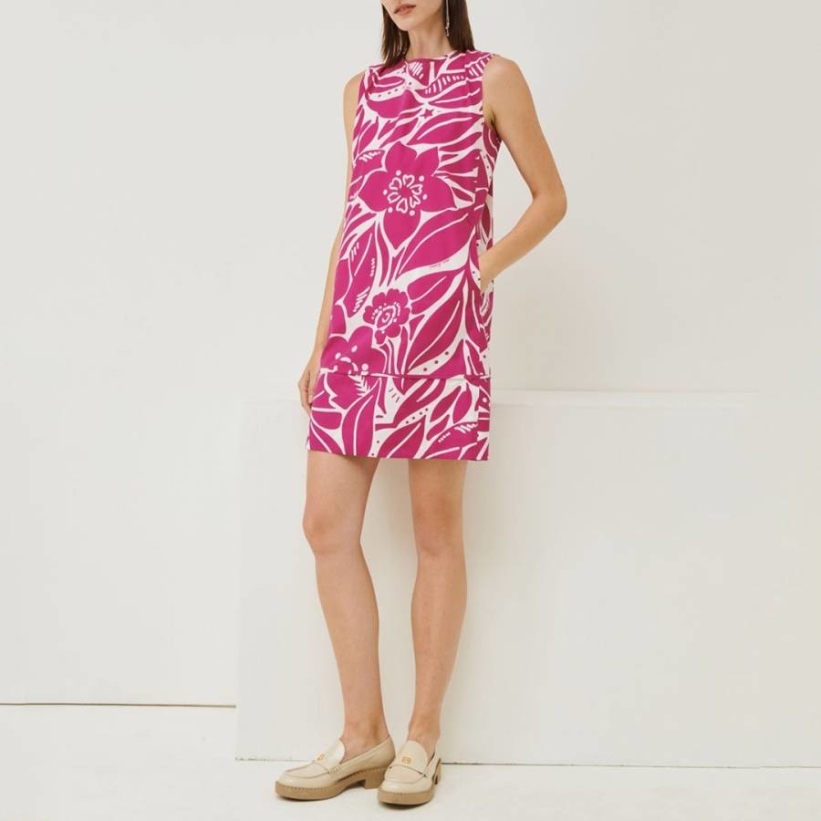 Pink Elenia Cotton Mini Dress