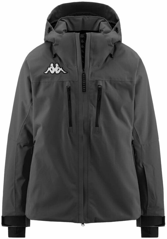 Kappa 6Cento 611P Mens Jacket Grey Asphalt/Black 2XL Outdoor Jacket