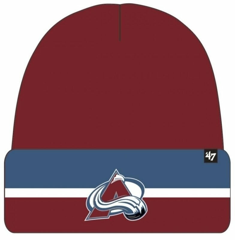 Colorado Avalanche Split Cuff Knit Cardinal Hockey Beanie
