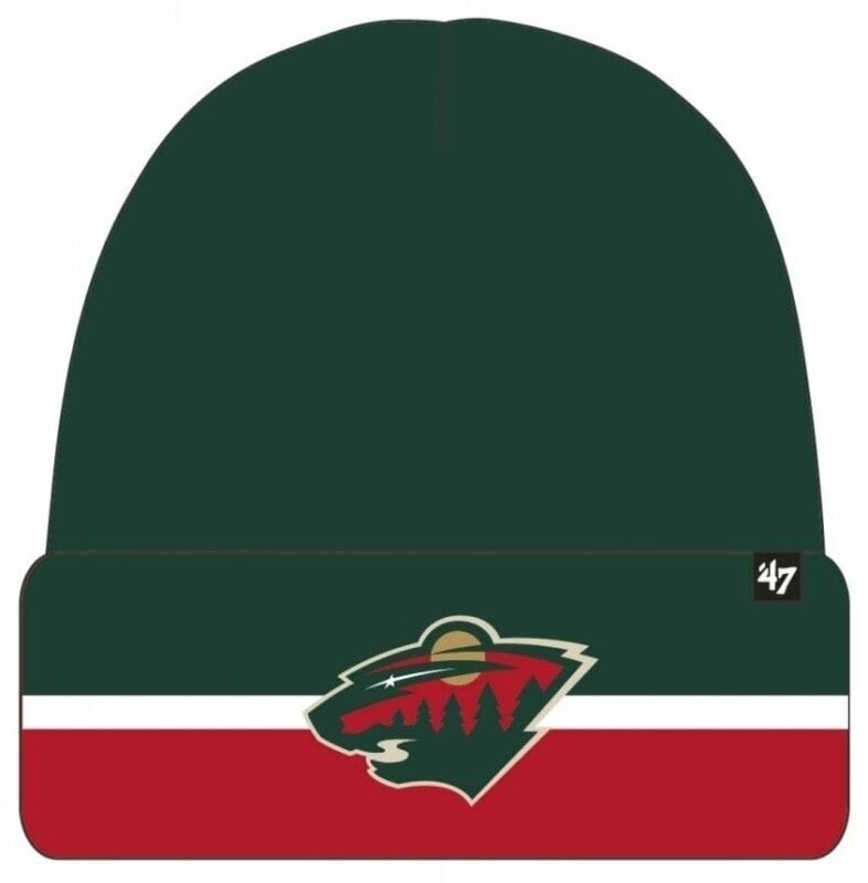 Minnesota Wild Split Cuff Knit Dark Green Hockey Beanie