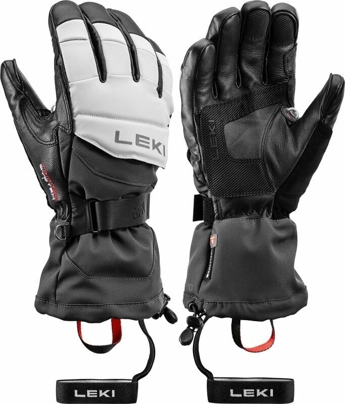 Leki Griffin Thermo 3D Black/Graphite/Sand 8 Ski Gloves