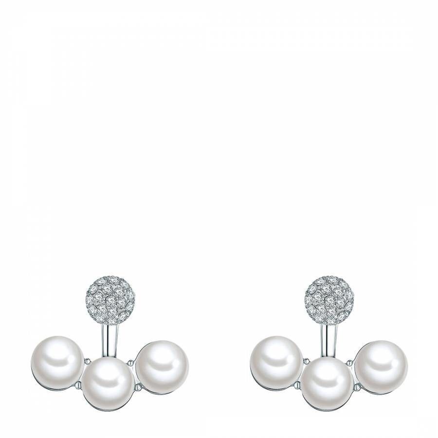 White Shell Pearl Earrings