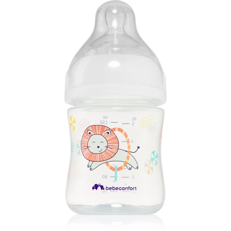 Bebeconfort Emotion White baby bottle Lion 0-6 m 150 ml