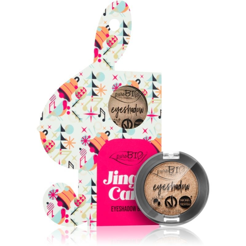 puroBIO Cosmetics Jingle Care Eyeshadow Box eyeshadow gift edition shade 01 Sparkling Wine 2,5 g