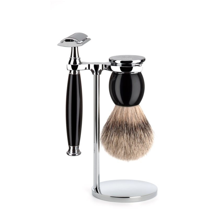 Mühle SOPHIST Set Black Resin shaving kit