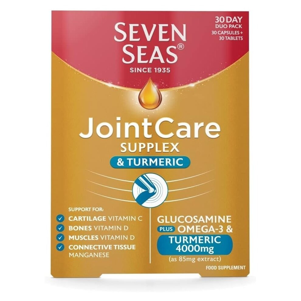 Seven Seas Joint Care Supplements With Turmeric 60 High Strength Caps