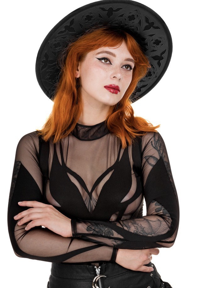 Restyle - Phoenix Bold Contouring Catsuit Black - Body